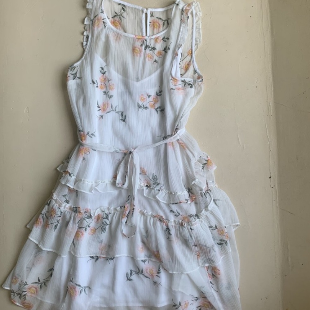 Abercrombie and Fitch White Floral Dress